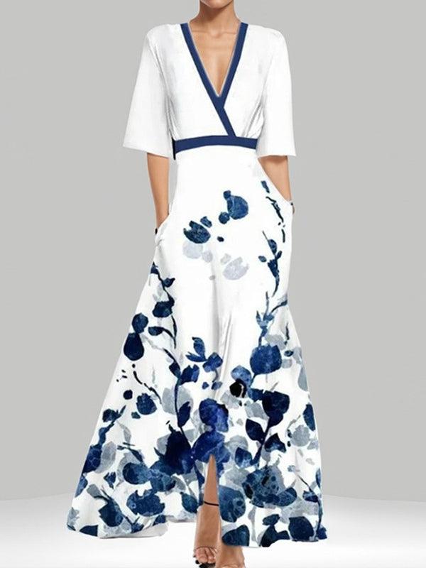 Sophie | Timeless Mid Sleeve Maxi Dress