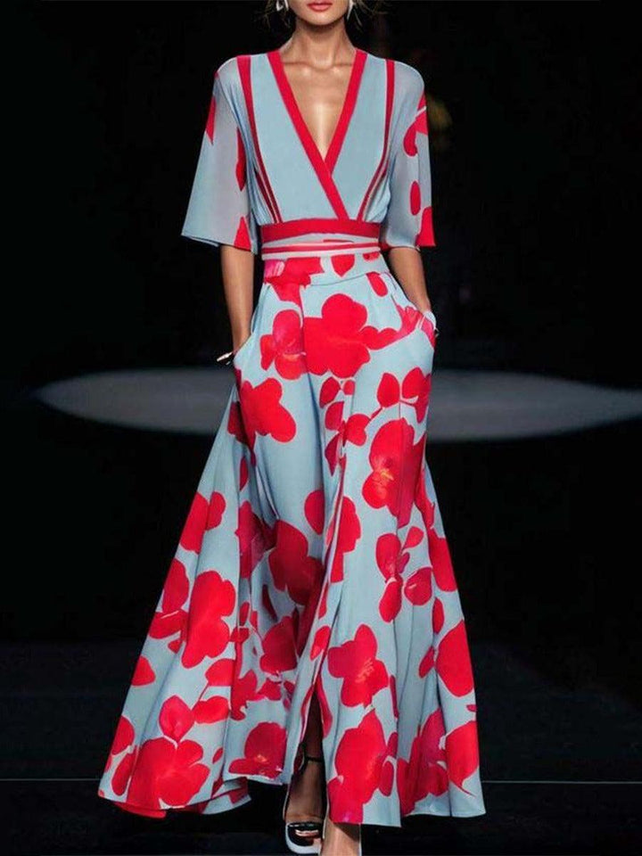 Sophie | Timeless Mid Sleeve Maxi Dress