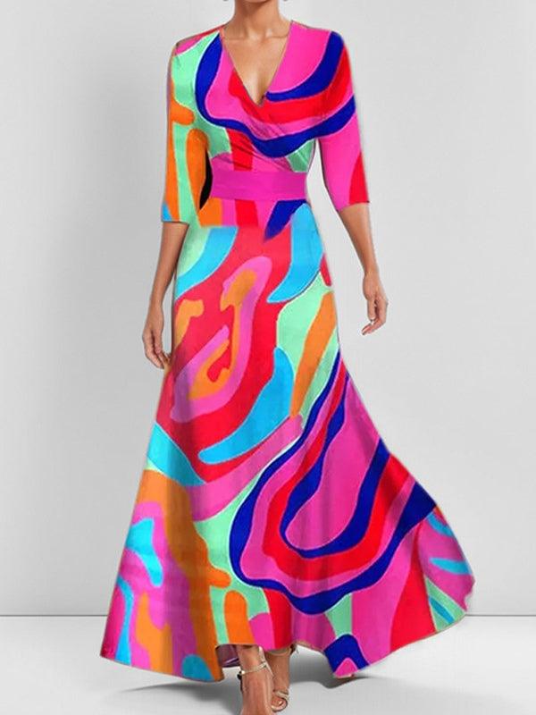 Sophie | Timeless Mid Sleeve Maxi Dress