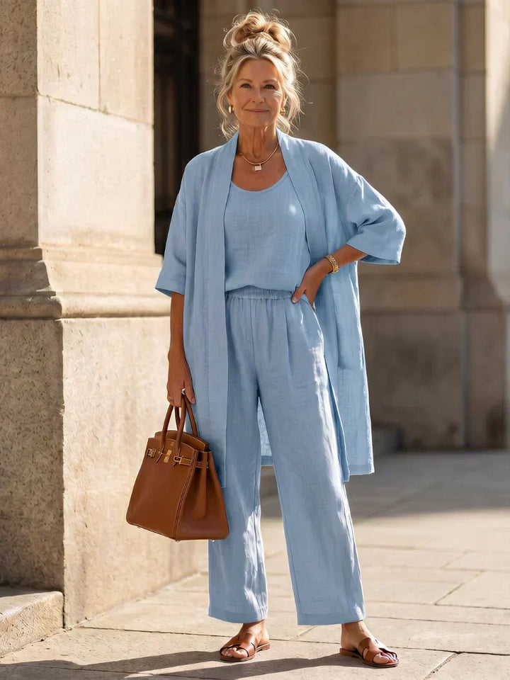Judith | Elegant Three-Piece Kimono Set