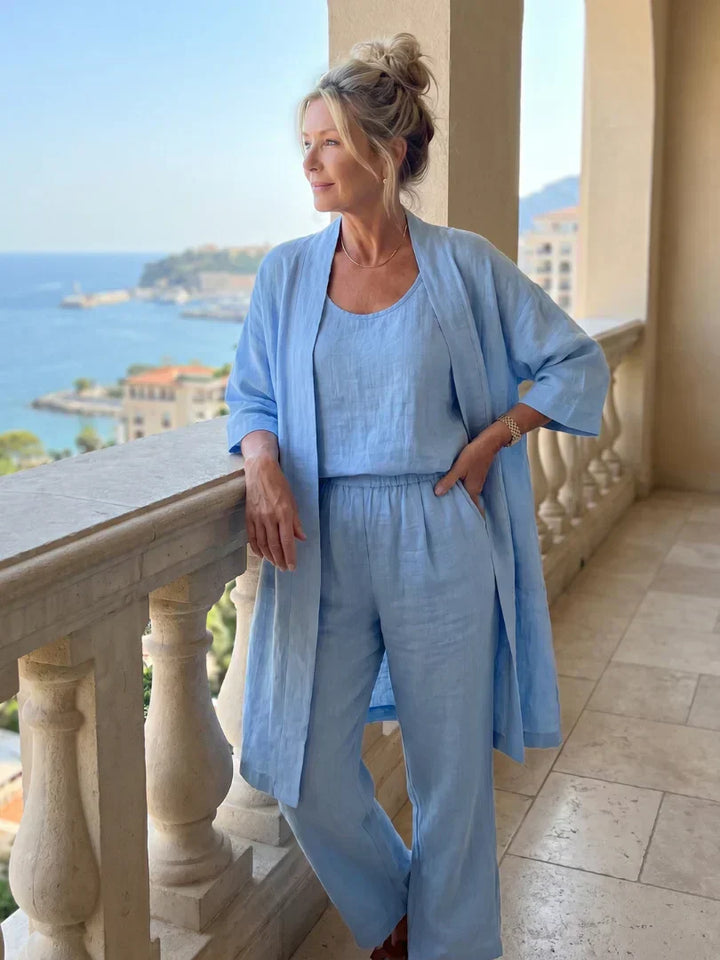 Judith | Elegant Three-Piece Kimono Set