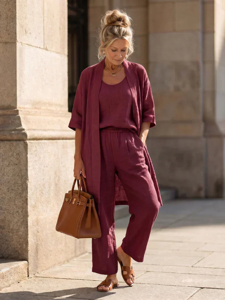Judith | Elegant Three-Piece Kimono Set