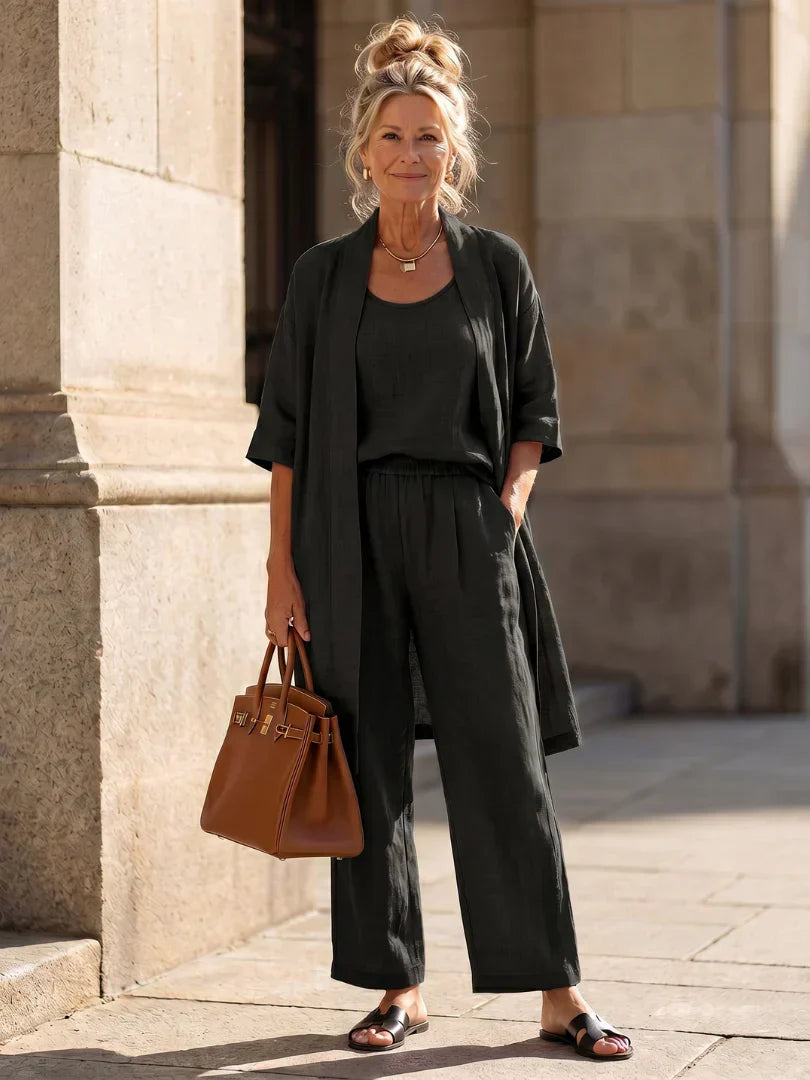 Judith | Elegant Three-Piece Kimono Set
