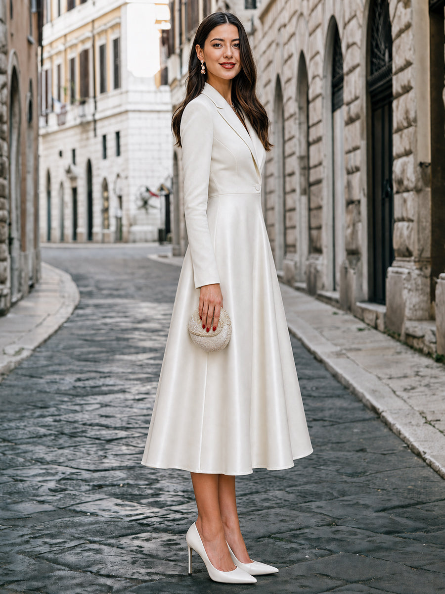 Judith | Tailored Blazer A-Line Midi Dress