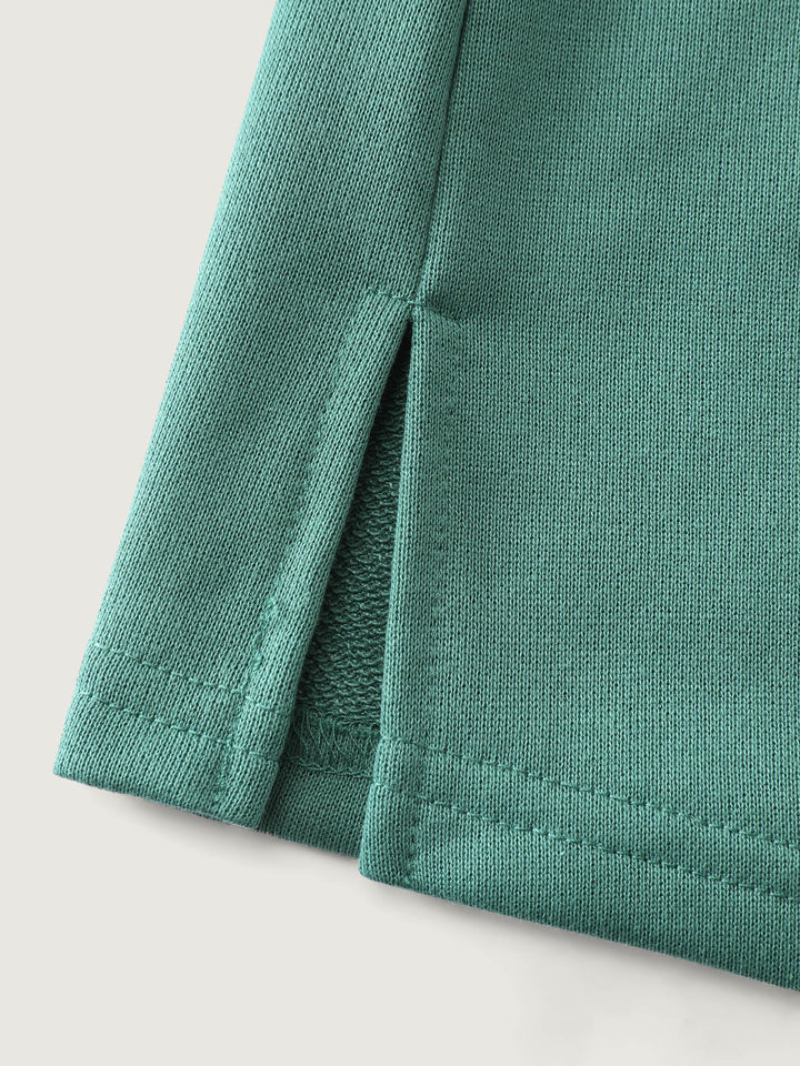 Floral Applique Embroidery Stretchy Sweatshirt