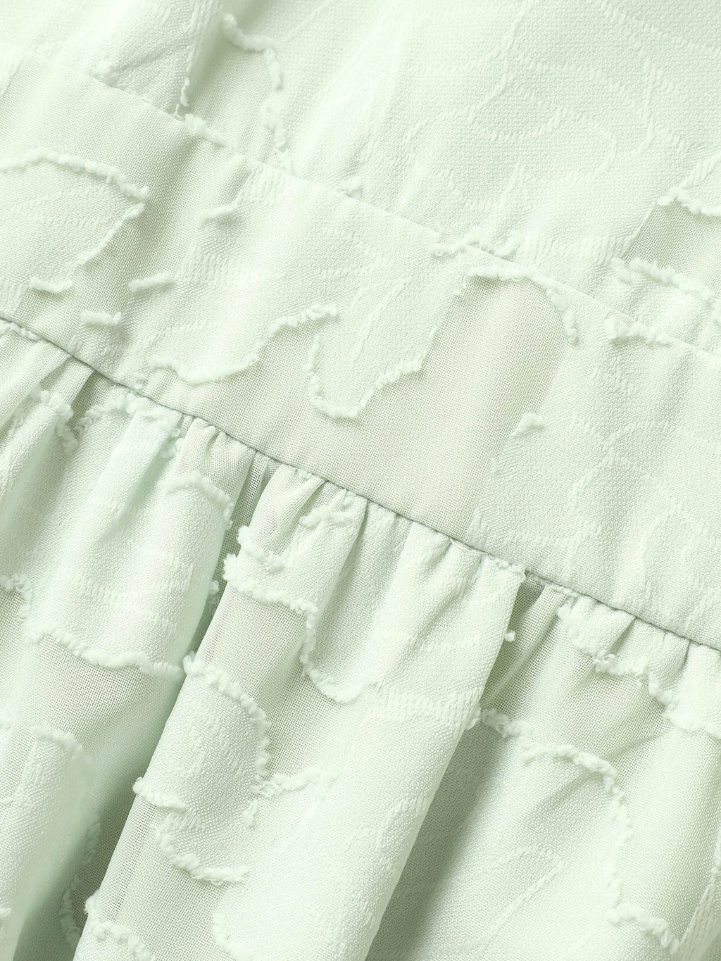 Abstract Textured Shirred Pocket Dress