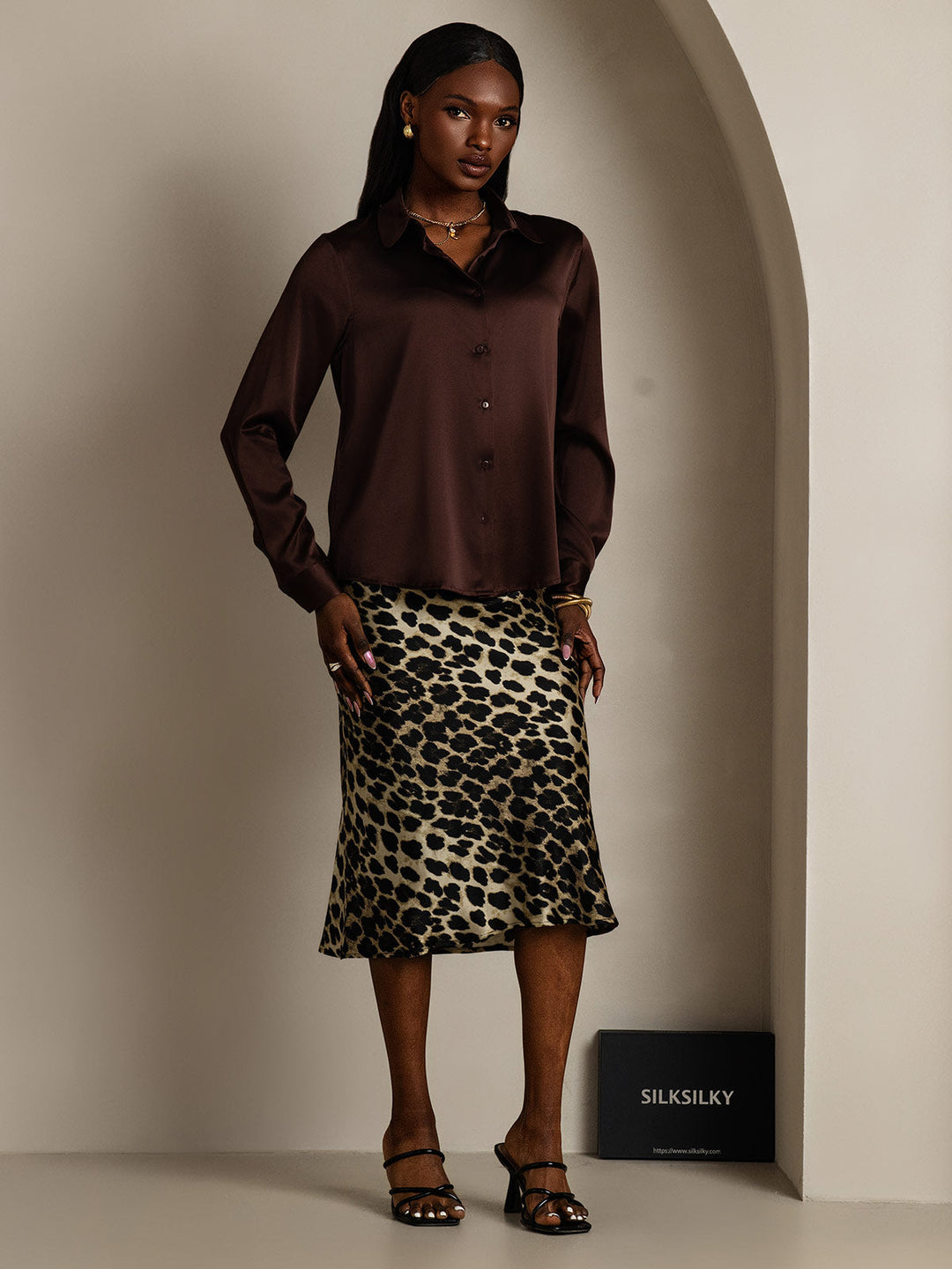 Catherine | Pure Silk Lapel Blouse