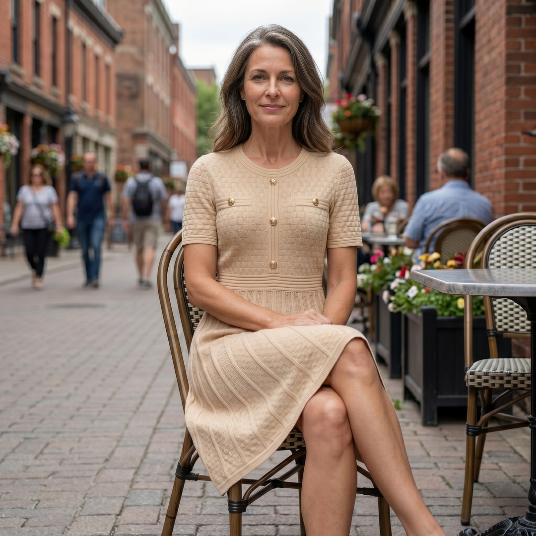 Abigail | Gathered Waist Midi Dress