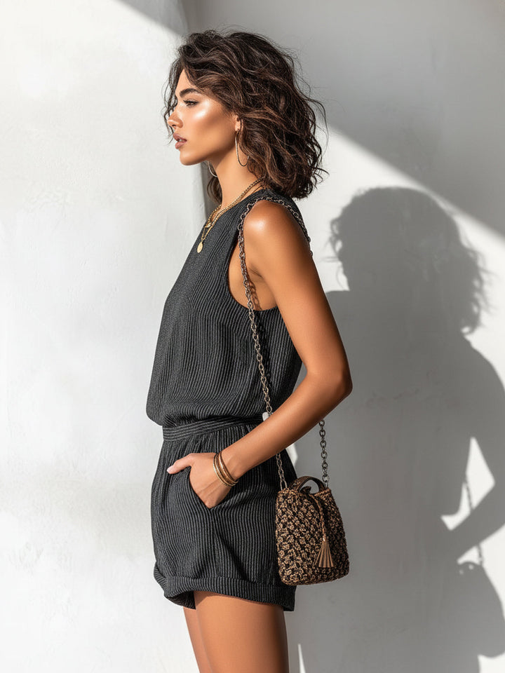 Denise | Tailored Linen Romper