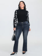 Bootcut Very Stretchy Mid Rise Medium Wash Sculpt Waist Jeans