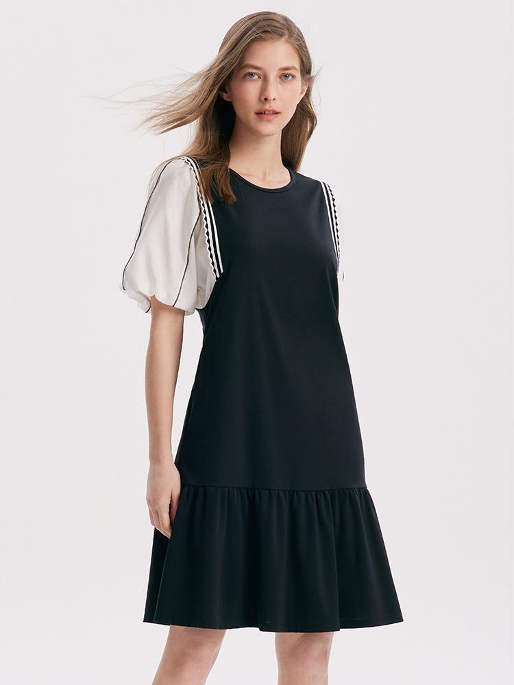 Isabelle | Puff Sleeve A-Line Mini Dress