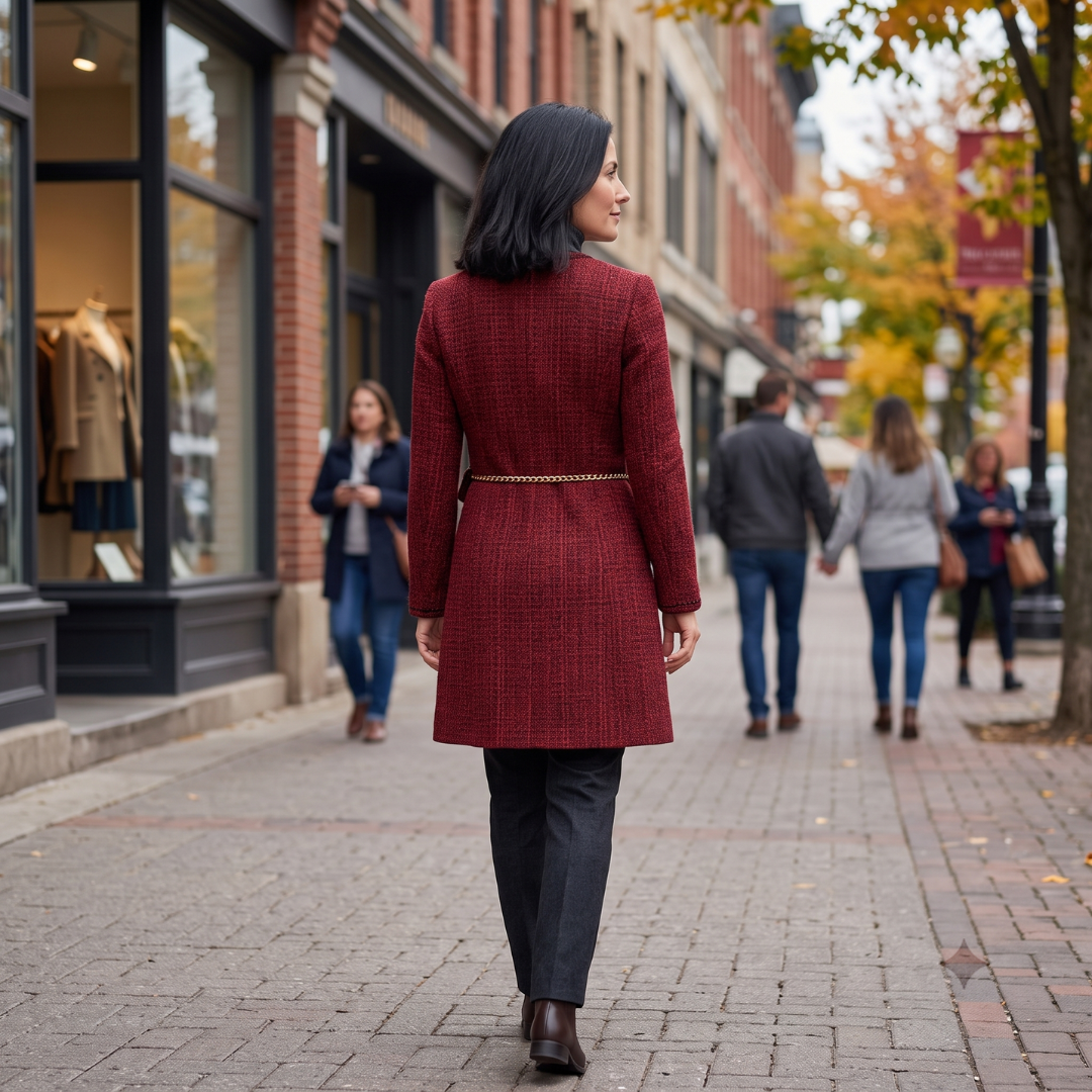 Margaret | Tailored Tweed Overcoat