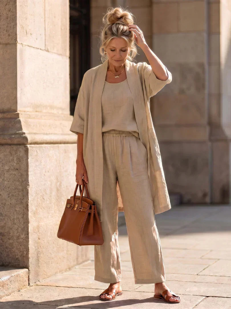 Judith | Elegant Three-Piece Kimono Set