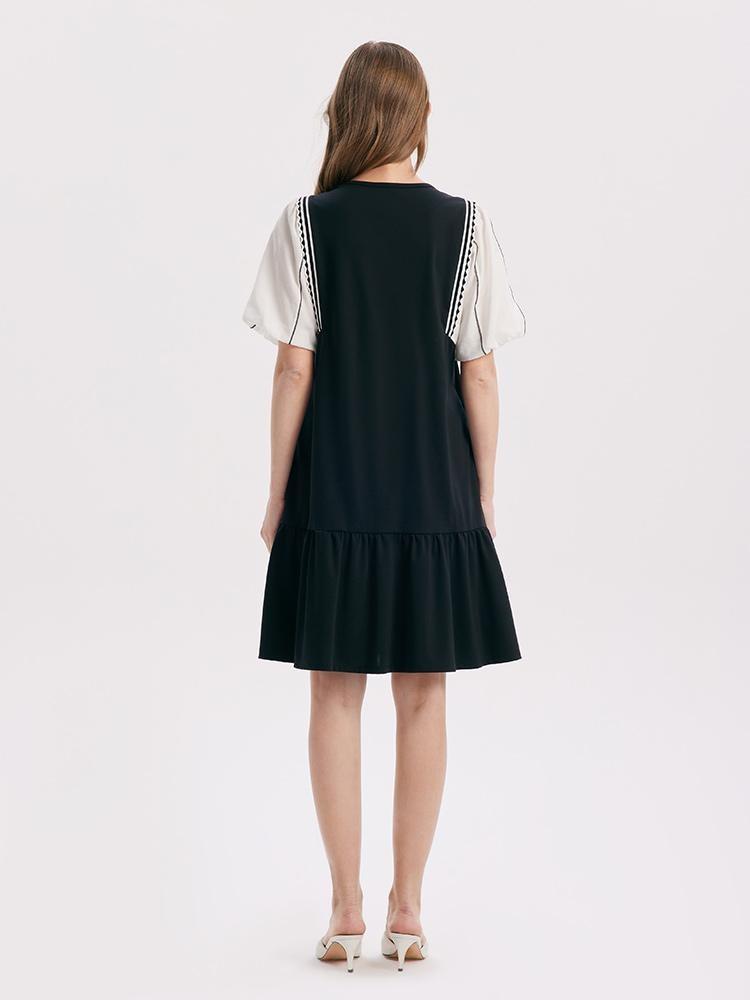 Isabelle | Puff Sleeve A-Line Mini Dress