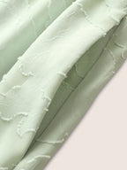 Abstract Textured Shirred Pocket Dress