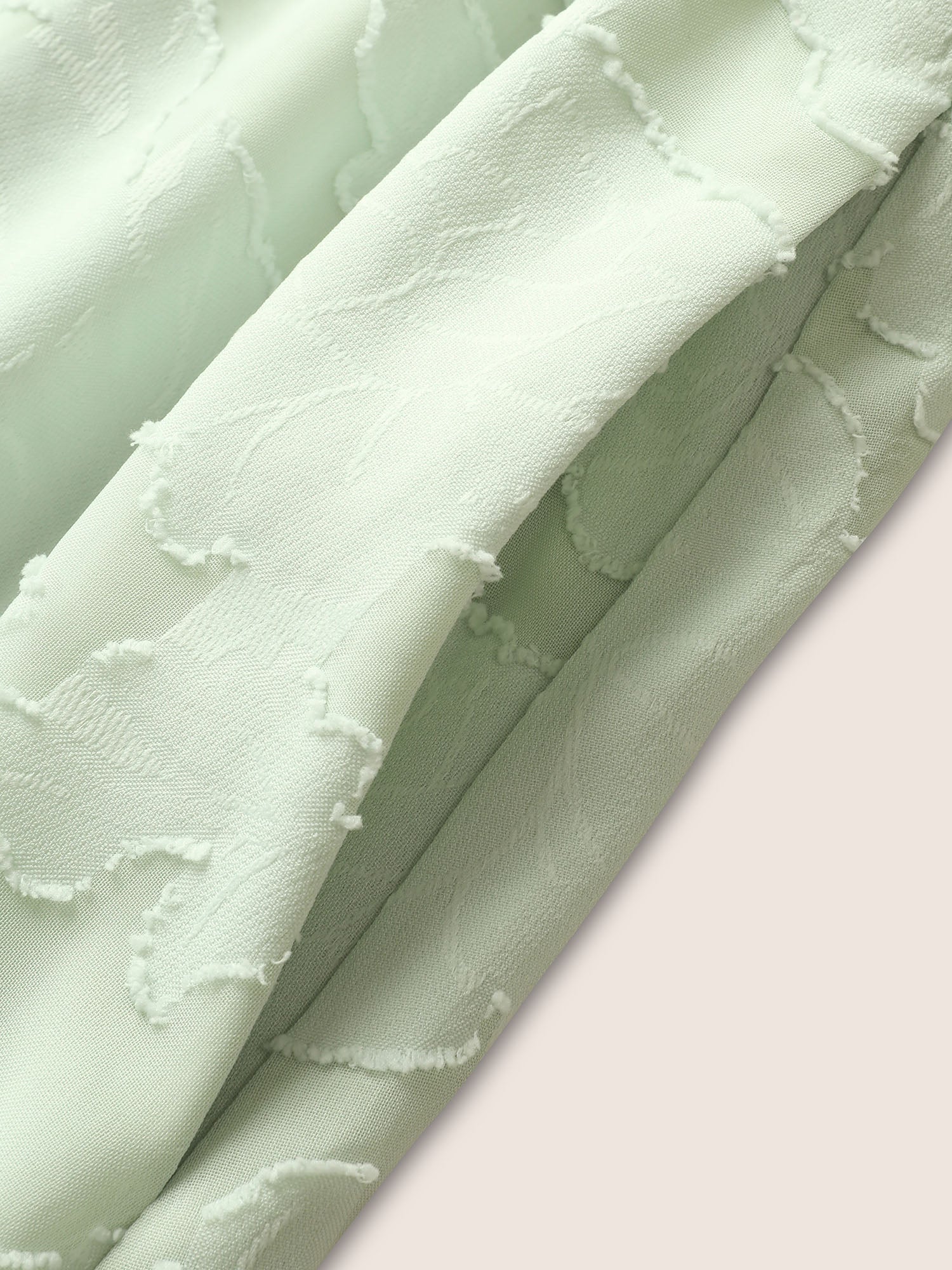 Abstract Textured Shirred Pocket Dress