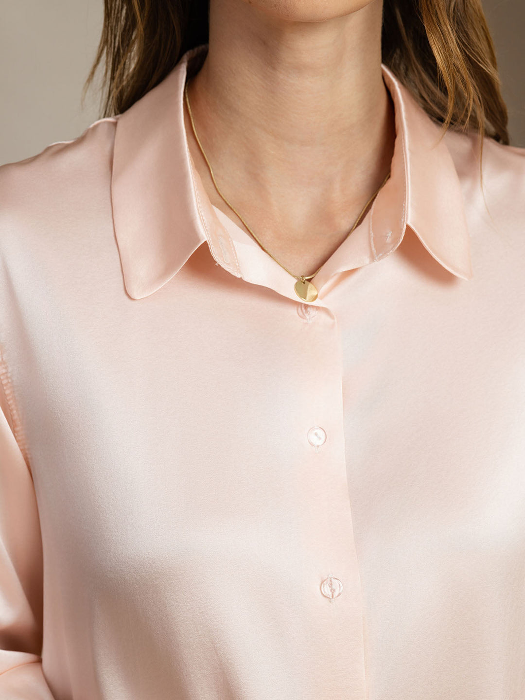 Catherine | Pure Silk Lapel Blouse