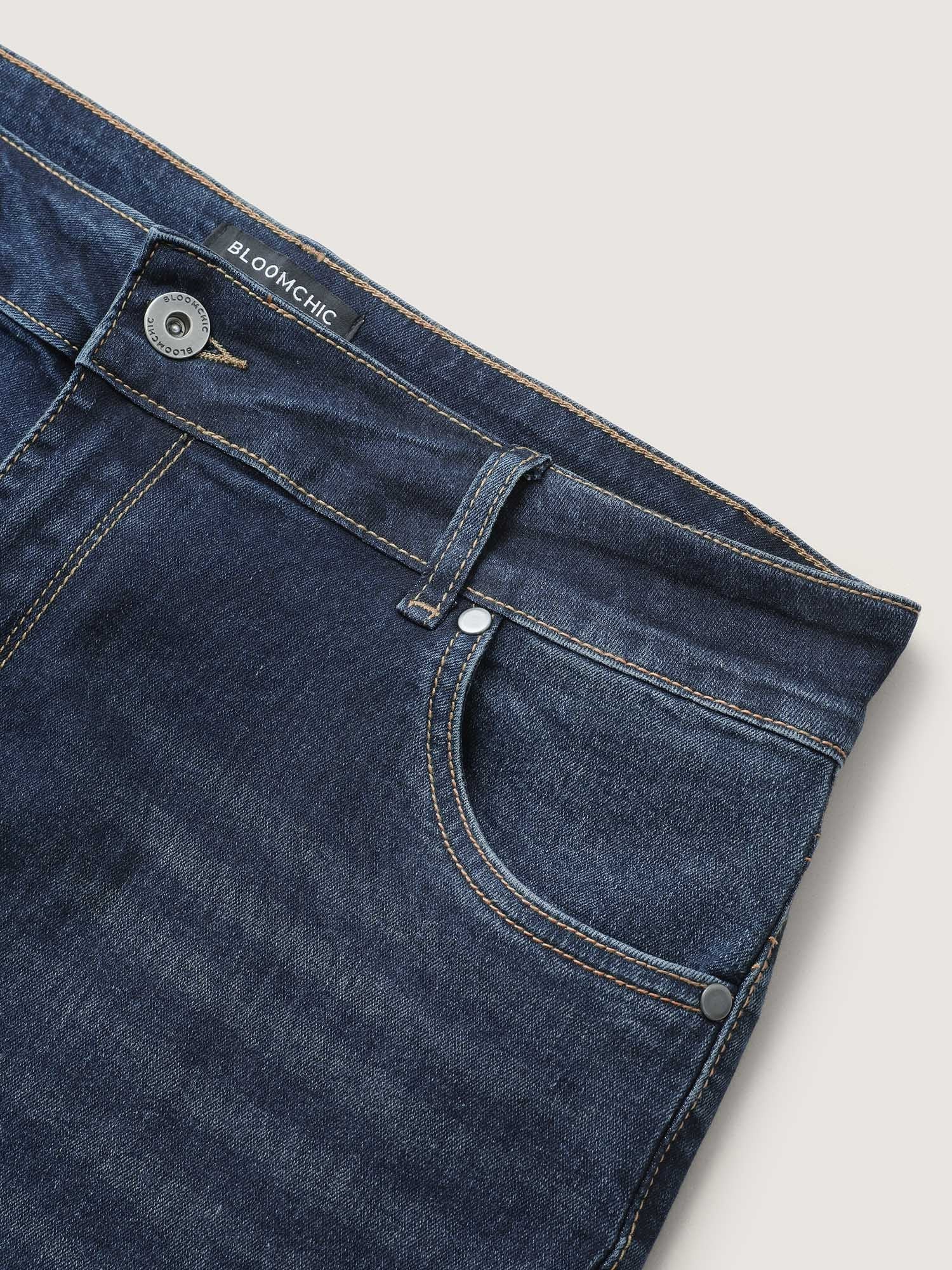 Bootcut Very Stretchy Mid Rise Medium Wash Sculpt Waist Jeans