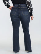 Bootcut Very Stretchy Mid Rise Medium Wash Sculpt Waist Jeans