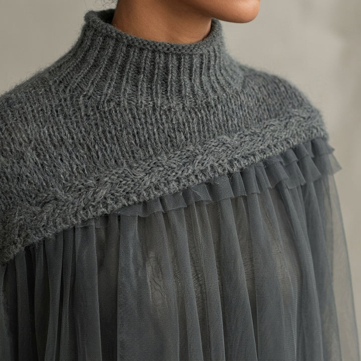 Rosalind | Mohair High-Neck Maxi Dress