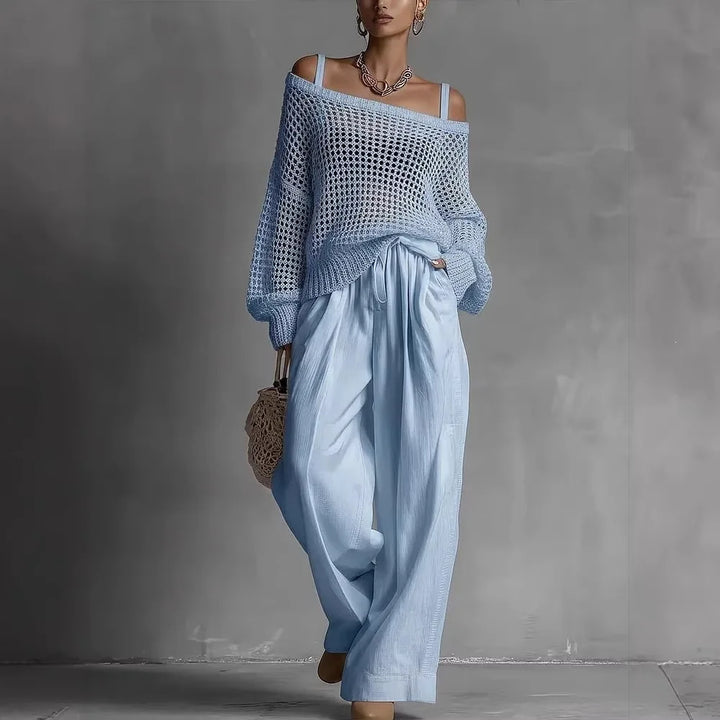 Beverly | Elegant Off-Shoulder Two-Piece Set