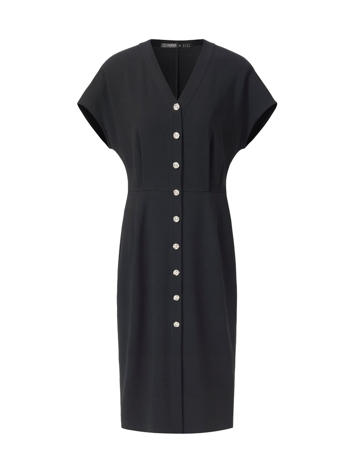 Margaret | Silky Gathered Waist Midi Dress