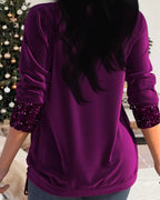 CALISTA™ | Haut élégant à sequins avec drapé flatteur