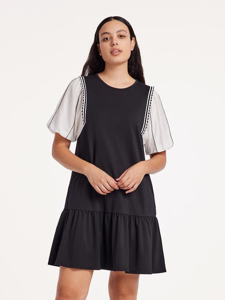 Isabelle | Puff Sleeve A-Line Mini Dress