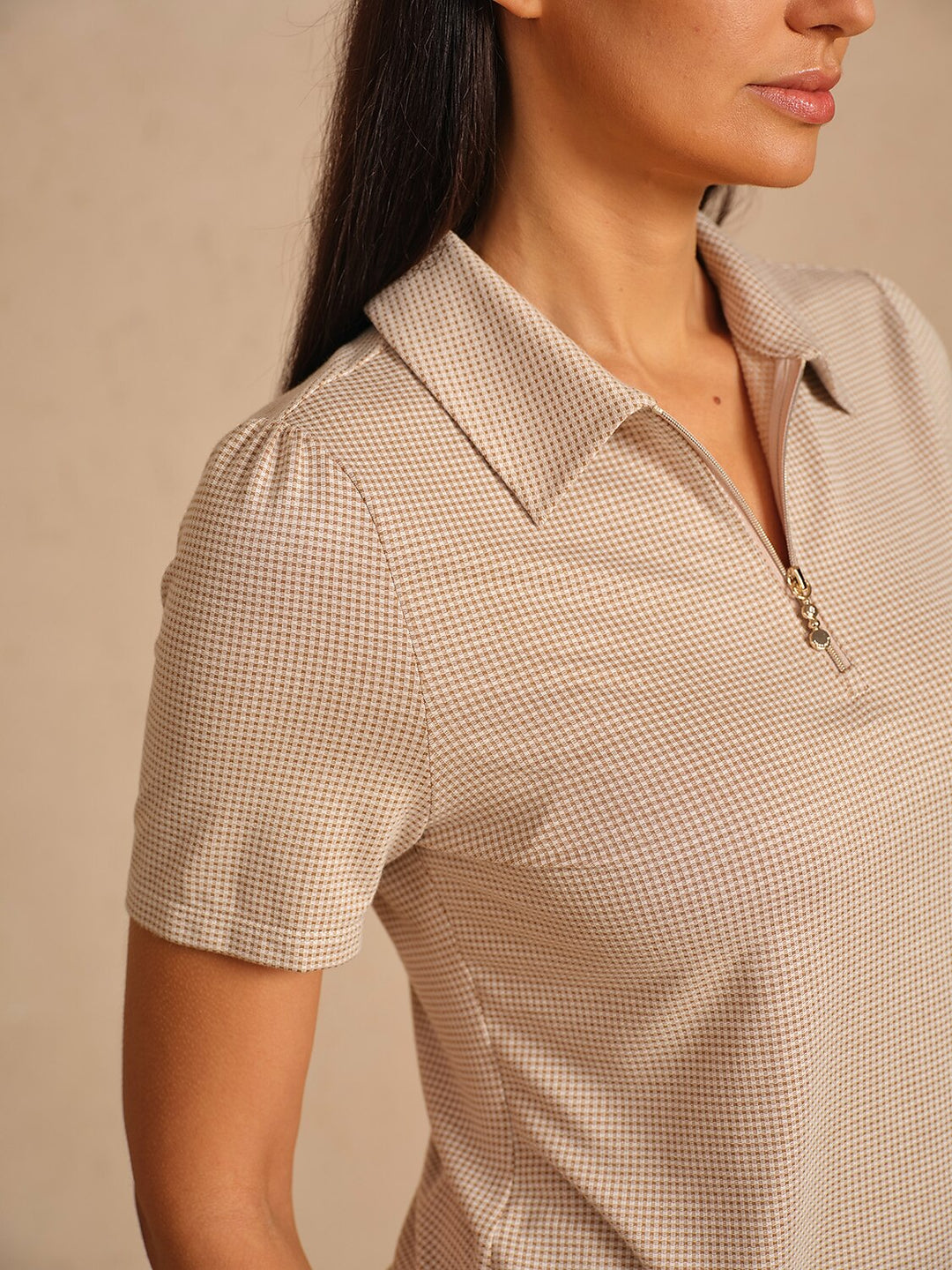 Jennifer | Crisp Couture Short Sleeve Polo Shirt