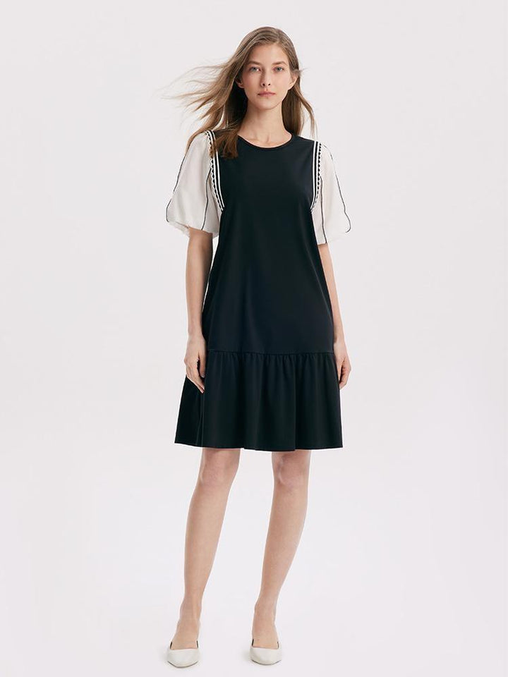 Isabelle | Puff Sleeve A-Line Mini Dress