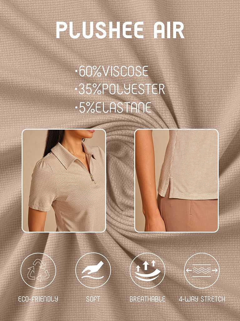 Jennifer | Crisp Couture Short Sleeve Polo Shirt
