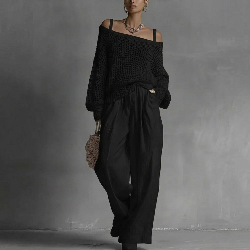Beverly | Elegant Off-Shoulder Two-Piece Set