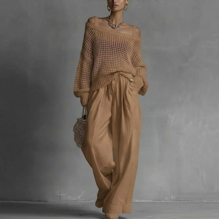 Beverly | Elegant Off-Shoulder Two-Piece Set