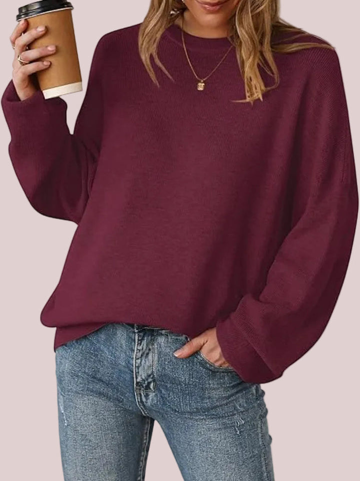 Beverly | Drop-Shoulder Knit Pullover