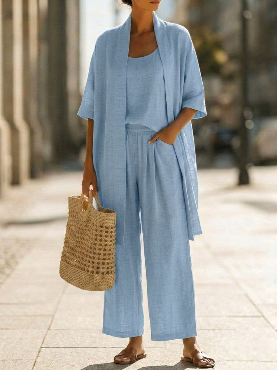 Judith | Elegant Three-Piece Kimono Set