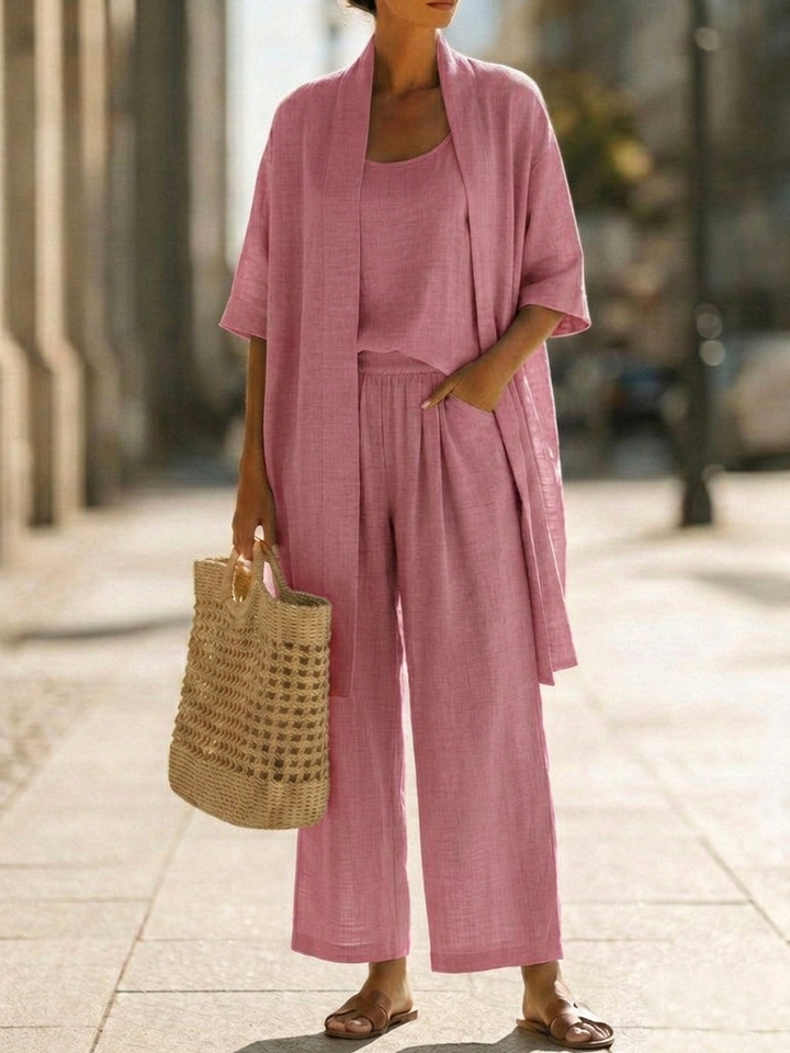 Judith | Elegant Three-Piece Kimono Set