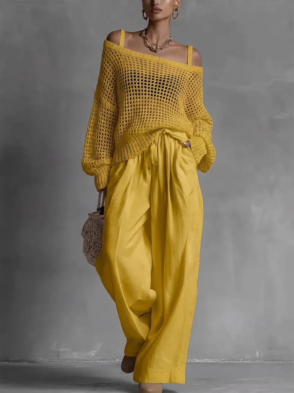 Beverly | Elegant Off-Shoulder Two-Piece Set