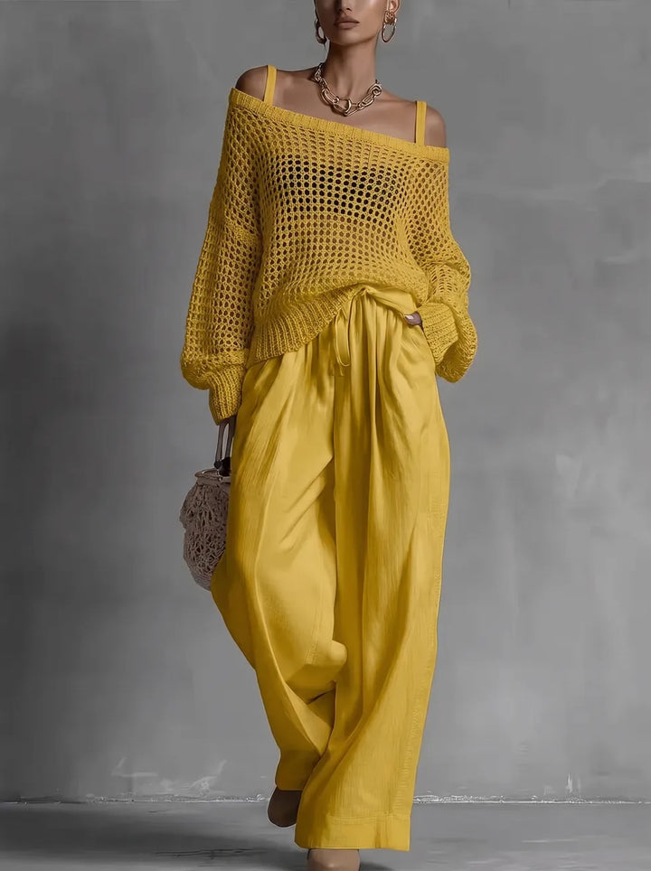 Beverly | Elegant Off-Shoulder Two-Piece Set
