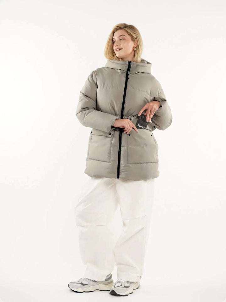 Brenda | Cinched Waist Puffer Jacket