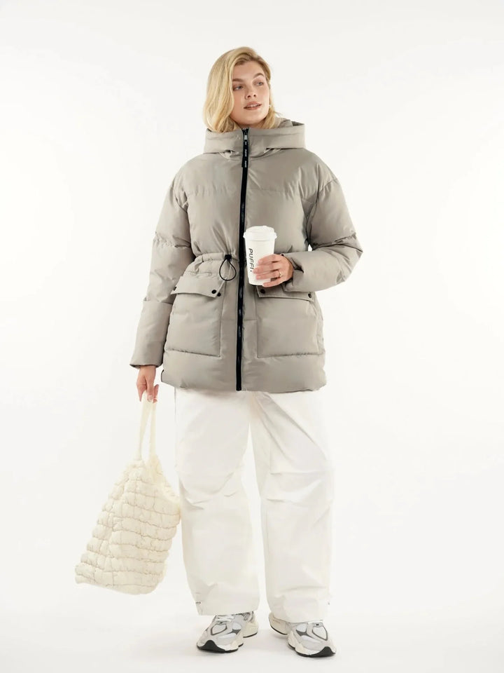 Brenda | Cinched Waist Puffer Jacket